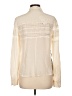 Bebe 100% Silk Ivory Long Sleeve Silk Top Size L - photo 2