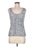 Halogen 100% Nylon Gray Sleeveless Top Size M (petite) - photo 1