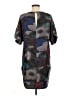 Walter 100% Silk Graphic Gray Casual Dress Size 6 - photo 2