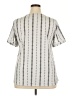 Flower & Feather Gray Short Sleeve Blouse Size 2X - photo 2