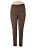 Roaman's Animal Print Brown Active Pants Size 18 (L) - photo 1