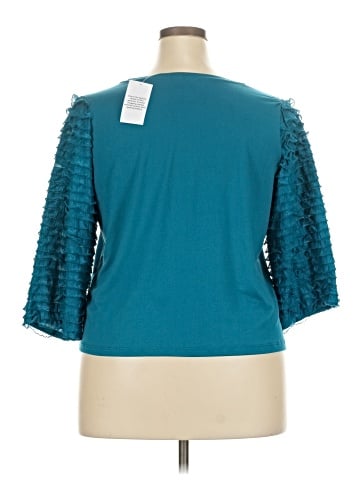 G by Giuliana Rancic 3/4 Sleeve Top (view 2)