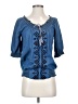 Assorted Brands 100% Cotton Blue 3/4 Sleeve Blouse Size XS - photo 1
