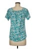 Lands' End Teal Short Sleeve Blouse Size M (estimated) - photo 2