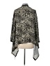 BCBGMAXAZRIA Animal Print Gray Black Kimono Size L - photo 2