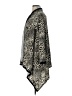 BCBGMAXAZRIA Animal Print Gray Black Kimono Size L - photo 5