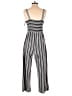 Xhilaration Stripes Gray Jumpsuit Size S - photo 2