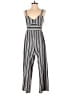 Xhilaration Stripes Gray Jumpsuit Size S - photo 1