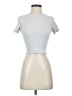 Boohoo Silver Short Sleeve Turtleneck Size 2 - photo 1
