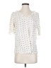 Tamara H. Ivory Short Sleeve Blouse Size S - photo 1