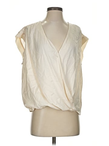Halston Sleeveless Silk Top (view 1)