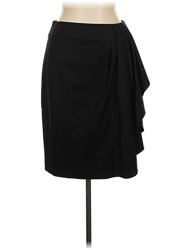 Pre-owned Worth Wool Skirt In Black