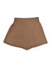 Blue Rain 100% Polyester Solid Tan Khaki Shorts Size M - photo 2