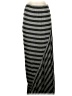 Max Studio Stripes Gray Casual Skirt Size S - photo 1