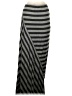 Max Studio Stripes Gray Casual Skirt Size S - photo 2