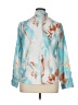 Unbranded 100% Polyester Print Teal 3/4 Sleeve Blouse Size XL - photo 2