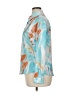 Unbranded 100% Polyester Print Teal 3/4 Sleeve Blouse Size XL - photo 5