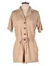 Kittenish Solid Tan Romper Size M - photo 1