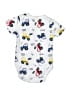 Buttons and Thread Print White Short Sleeve Onesie Size 3-6 mo - photo 2