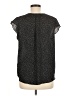 Carolina Belle 100% Polyester Polka Dots Black Short Sleeve Blouse Size M - photo 2