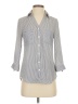 By & By 100% Polyester Stripes Gray 3/4 Sleeve Blouse Size XS - photo 1