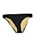 Athena Gold Black Swimsuit Bottoms Size 10 - photo 1