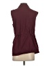 Unbranded 100% Cotton Burgundy Vest Size S - photo 2