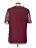 Unbranded 100% Polyester Burgundy Short Sleeve Blouse Size L - photo 2