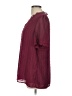 Unbranded 100% Polyester Burgundy Short Sleeve Blouse Size L - photo 5