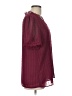 Unbranded 100% Polyester Burgundy Short Sleeve Blouse Size L - photo 4