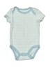 Assorted Brands Chevron-herringbone Blue Short Sleeve Onesie Size 0-3 mo - photo 1