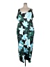 Unbranded Tropical Teal Cocktail Dress Size 5XEstimated - photo 1