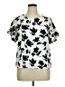 MELLODAY Ivory Short Sleeve Blouse Size XL - photo 1