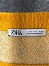 Zara Argyle Yellow Pullover Sweater Size L - photo 7