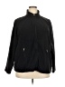 Venezia 100% Polyester Solid Black Track Jacket Size 22 - 24 Plus - photo 1