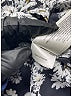 Burberry 100% Silk Paisley Black Silk Button Down Size 2 - photo 8