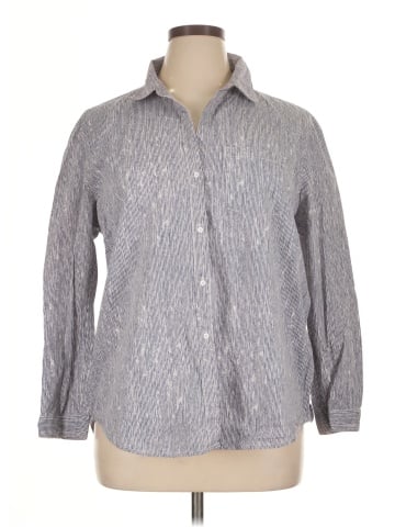 CALVIN KLEIN JEANS Long Sleeve Button-Down Shirt (view 1)