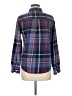 Old Navy 100% Cotton Plaid Blue Long Sleeve Button-Down Shirt Size M - photo 2