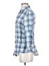 Fei Plaid Blue 3/4 Sleeve Button-Down Shirt Size S - photo 5