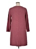 Serra Solid Burgundy Casual Dress Size XL - photo 2