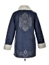Soft Surroundings 100% Polyester Blue Coat Size XS - photo 2