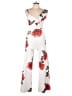 Unbranded Floral White Jumpsuit Size 12 - photo 1