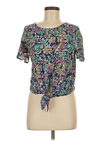 Saint Tropez West Short Sleeve Blouse (view 1)