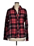 Cato Plaid Red Long Sleeve Button-Down Shirt Size XL - photo 1