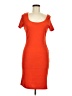 H&M Solid Orange Casual Dress Size M - photo 1