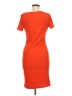 H&M Solid Orange Casual Dress Size M - photo 2