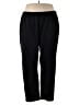 Reebok 100% Polyester Solid Black Active Pants Size 3X - photo 1