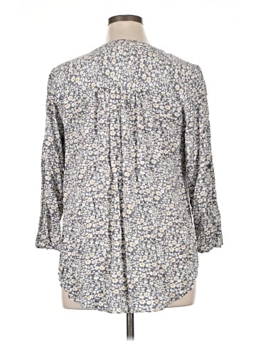 Indigo Soul 3/4 Sleeve Button-Down Shirt (view 2)