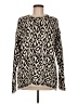 Magaschoni Animal Print Tan Pullover Sweater Size M - photo 1