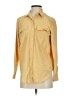 Everlane 100% Silk Yellow Long Sleeve Silk Top Size 2 - photo 1